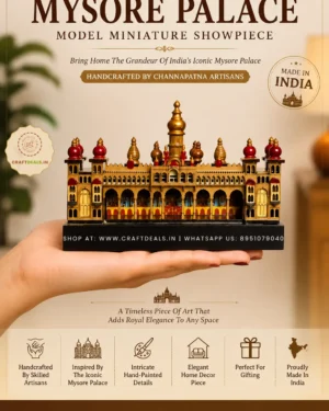 Mysore Palace Model Wooden Miniature Showpiece - Image 4