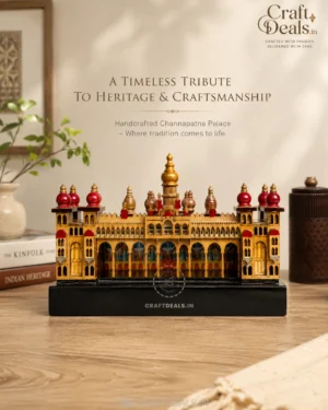6-inch Mysore Palace wooden showpiece for home decor
