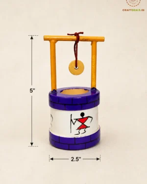 Channapatna Wooden Water Well Handmade Village Toy Set
