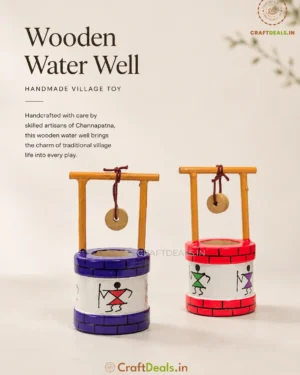 Wooden Water Well | Handmade Village Toy - Image 4