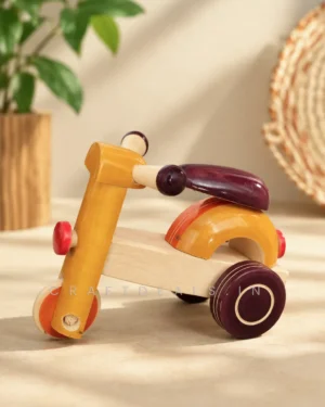 Wooden Scooter Toy – Handcrafted Indian Toy - Image 7
