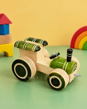 Wooden Tractor Toy for Kids – Channapatna Toy - Image 3