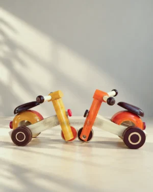 Wooden Scooter Toy – Handcrafted Indian Toy - Image 4