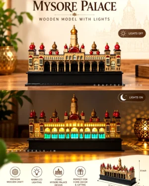 Mysore Palace Wooden Model With LED Lights